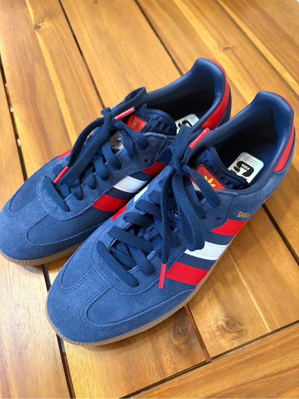 adidas Samba OG Navy Red White Suede Men's Sneakers